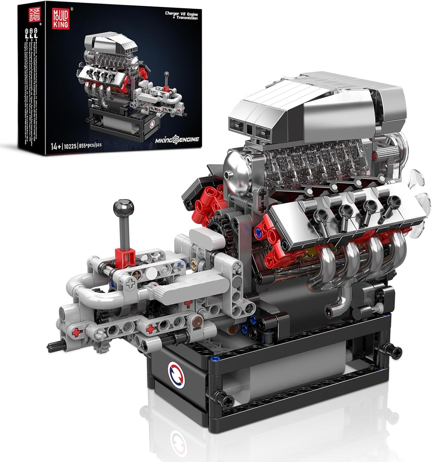 10225 V8 Engine Model kit That Runs- Build Your Own STEM V8 Model Engine