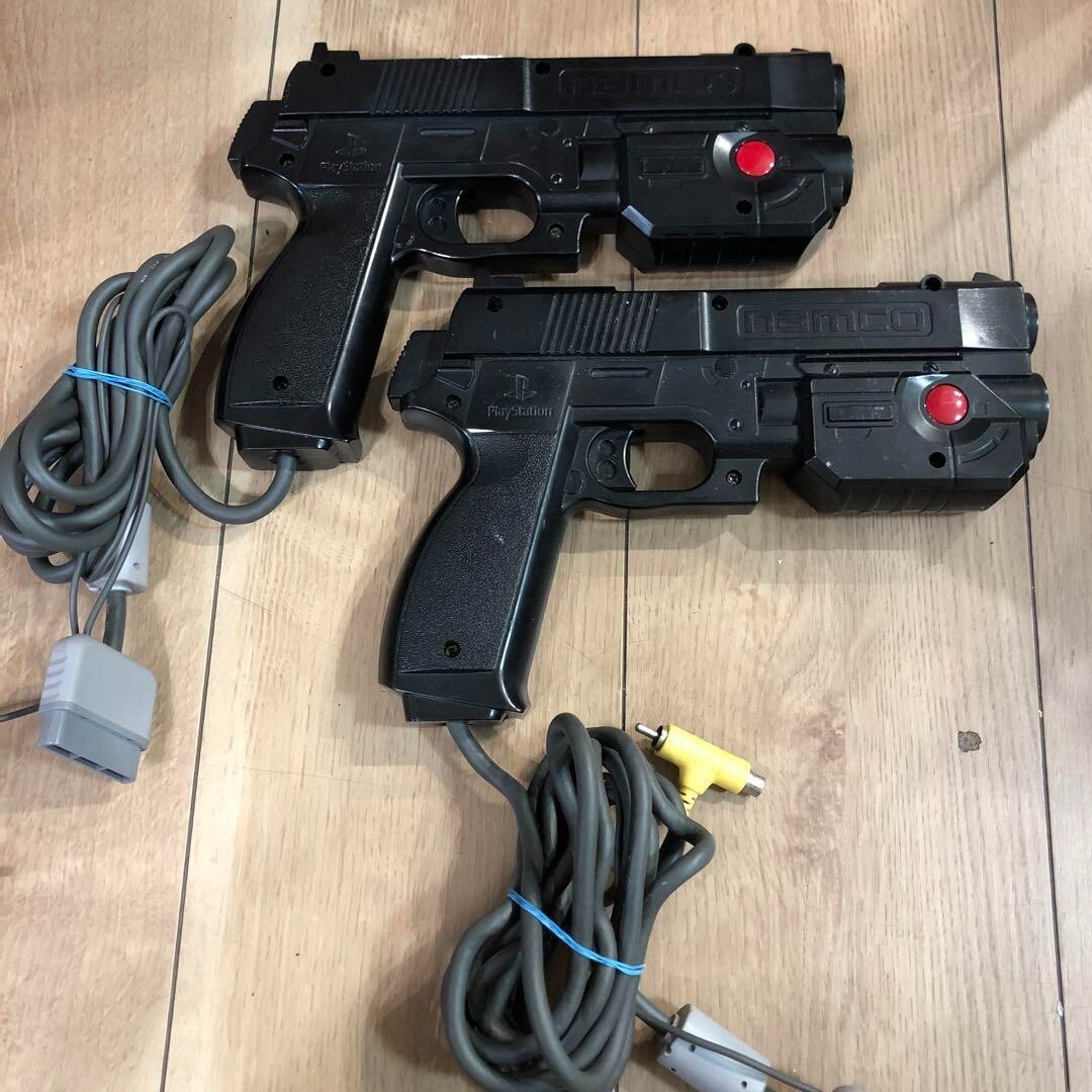 GunCon Light Gun Controller Namco NPC-103 Lot of 2 for PS1 Japan Used