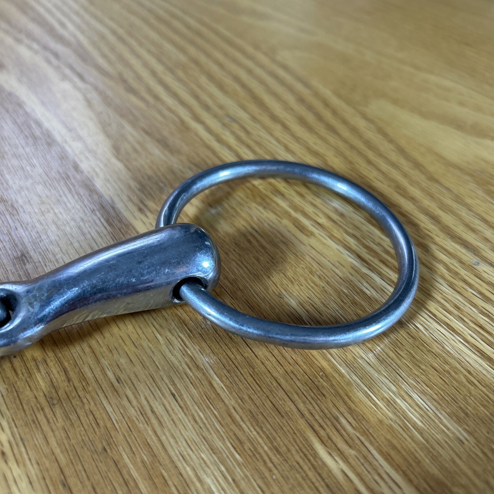 Loose Ring Snaffle Bit With Peanut 4.5" Mouthpiece Riding Bridle Bit