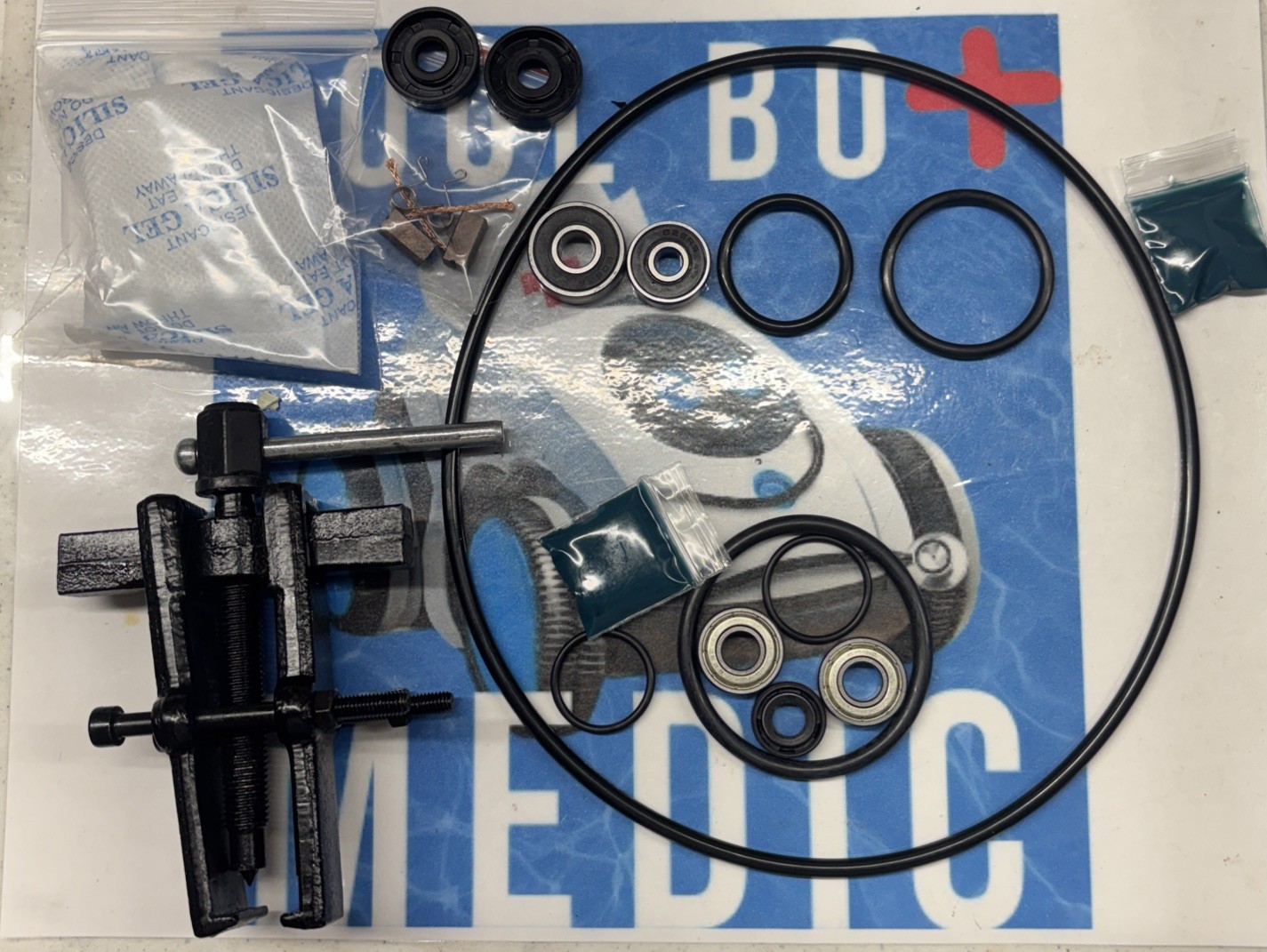 Dolphin E10 Impeller Motor 5500026 + Gearbox Repair Kit Puller Seals Diverter