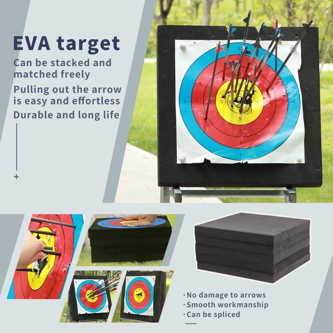 EVA Foam Archery Target for Bows up to 50 Lbs - Durable Backyard Practice