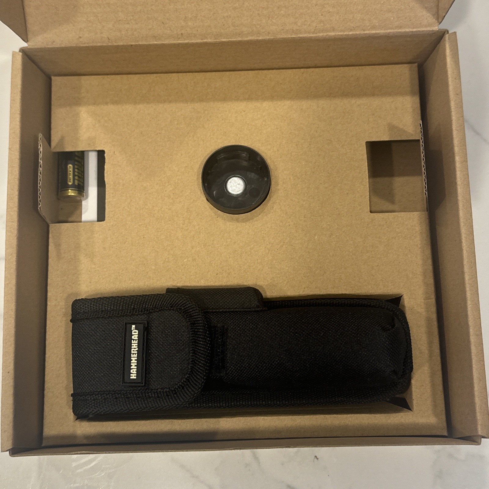 Hammerhead Compact Self Leveling Cross Line Laser W/ Foldout Legs & Case + Batt