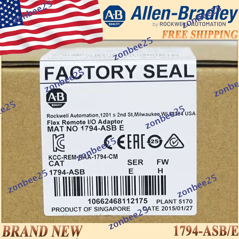 New Sealed AB 1794ASB serE Flex Remote I/O Adaptor Free Ship 1794-ASB/E US Stock