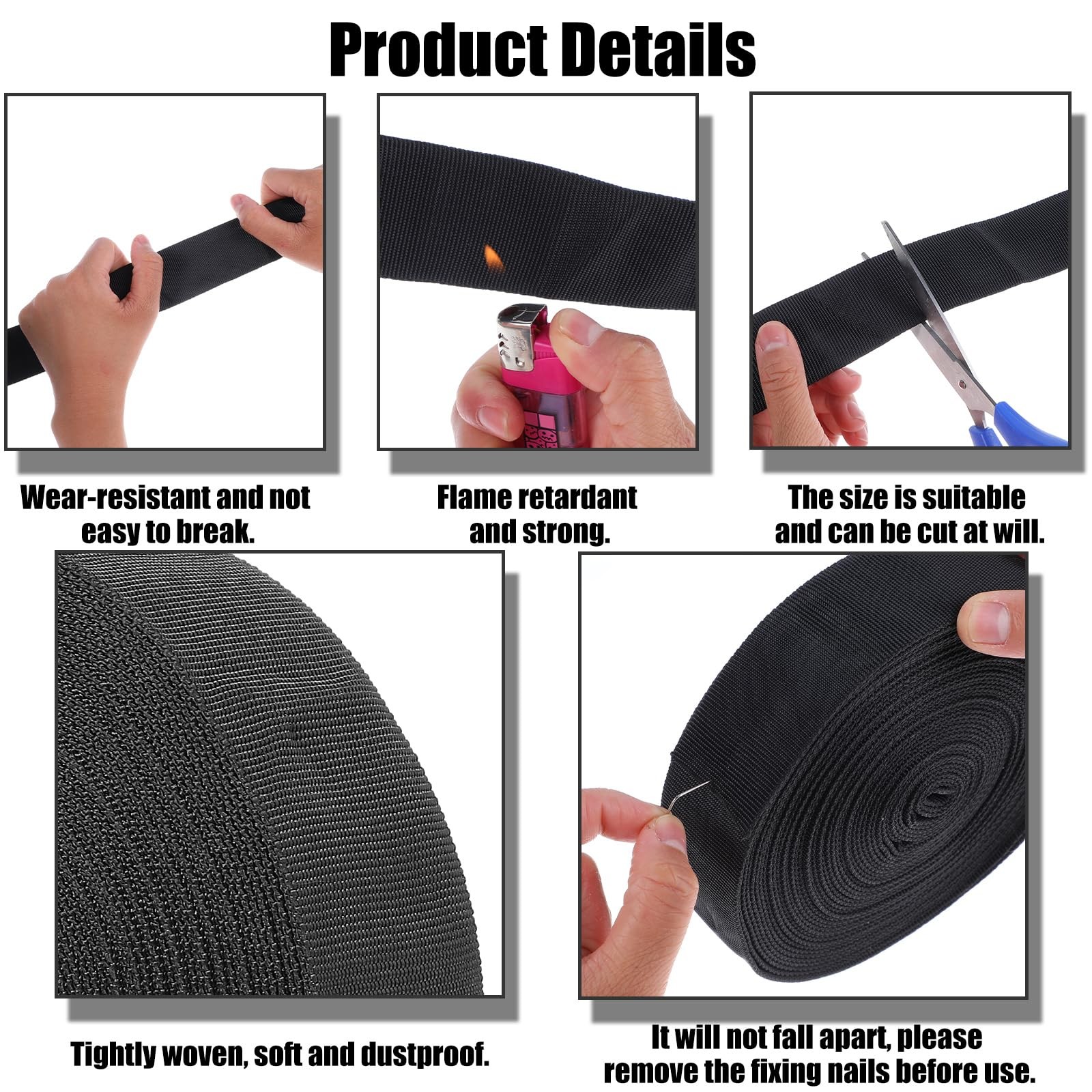 33 FT Nylon Hydraulic Hose Protector Sleeve Black Protective Cover