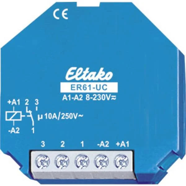 Eltako 61001601 ER61-UC Switching Relay Voltage Name: 230 V c current