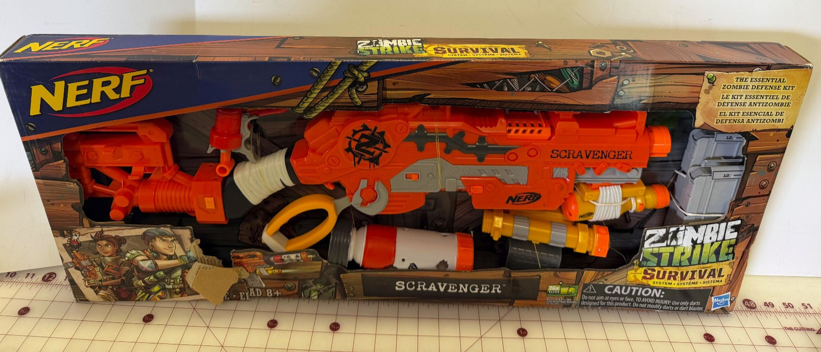 Brand New Nerf Zombie Strike Survival Scravenger Blaster 2018