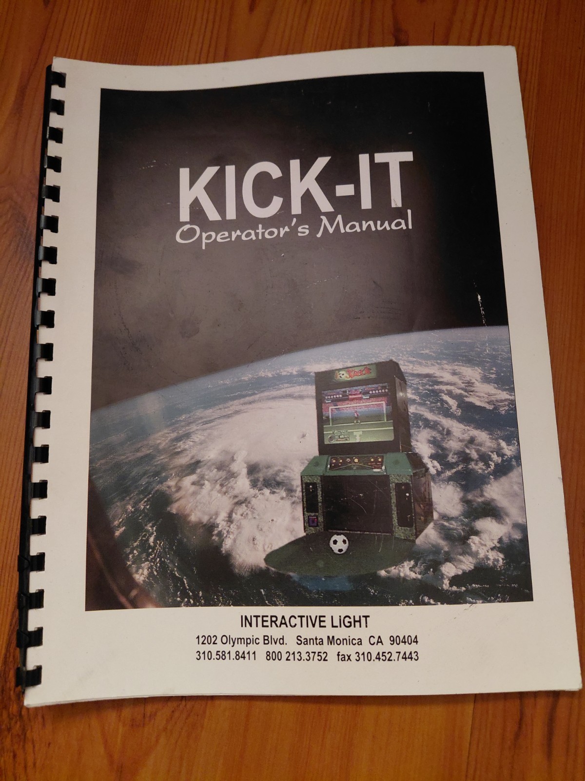 Kick-It Interactive Light Arcade Operator's Manual