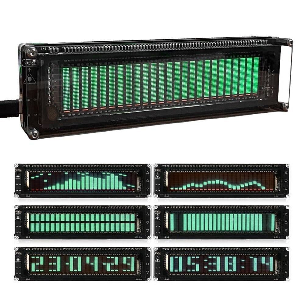 AK2515 Professional VFD Display Music Visualizer with Microphone Input