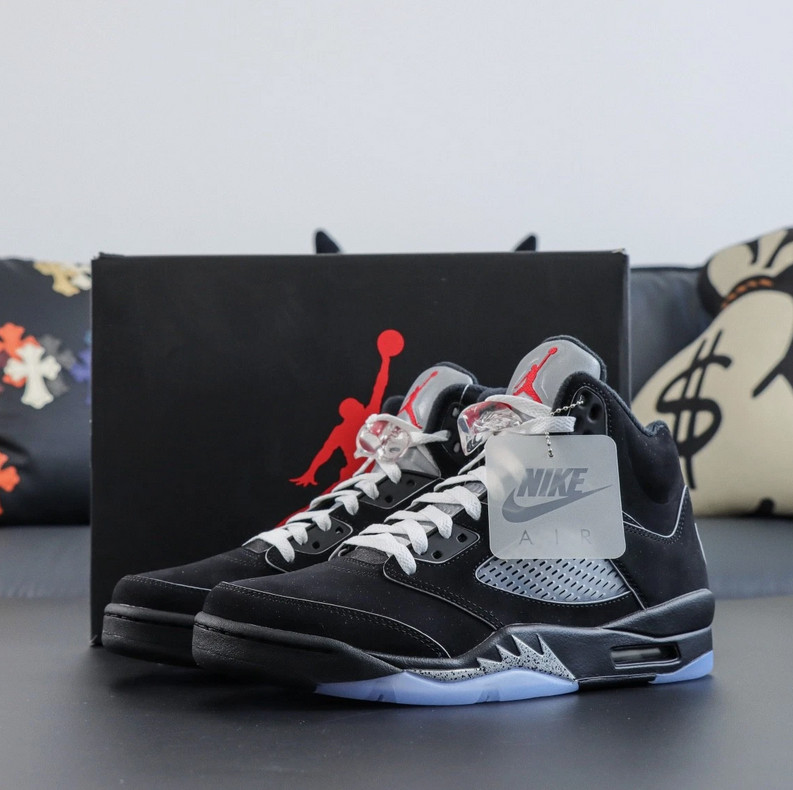 Jordan 5 "BLACK METALLIC REIMAGINED" High Top Baketball Shoes US 7-12