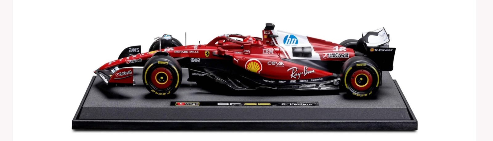1:18th Scuderia Ferrari F1 SF25 Charles LeClerc #16 Red