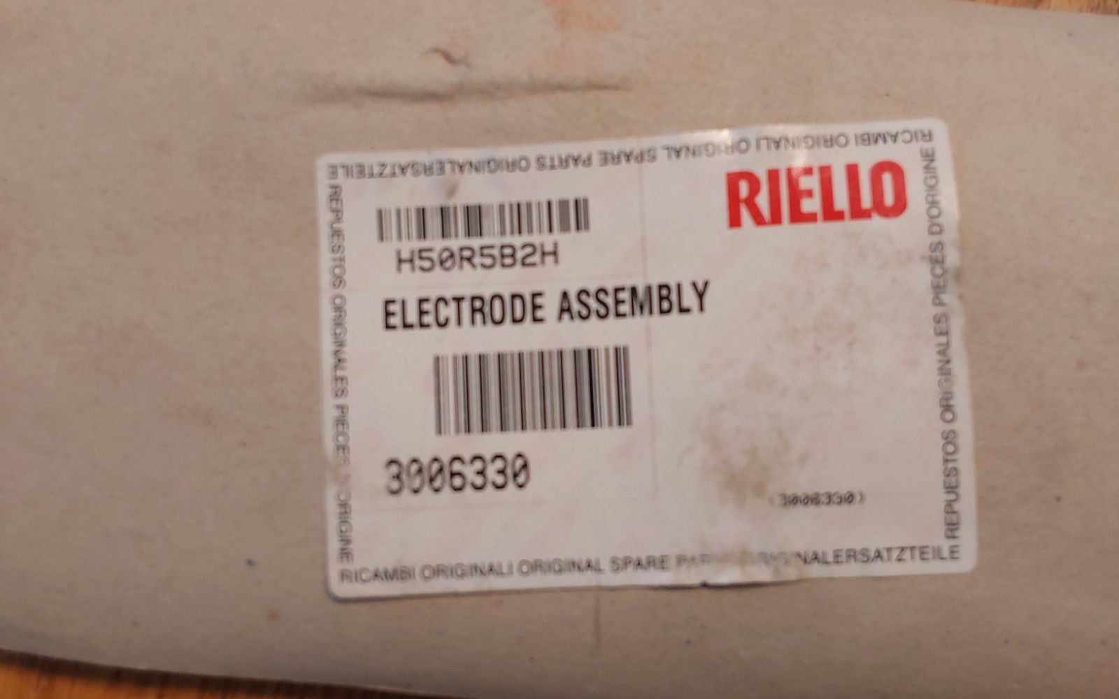 RIELLO ELECTRODE ASSEMBLY #3006330