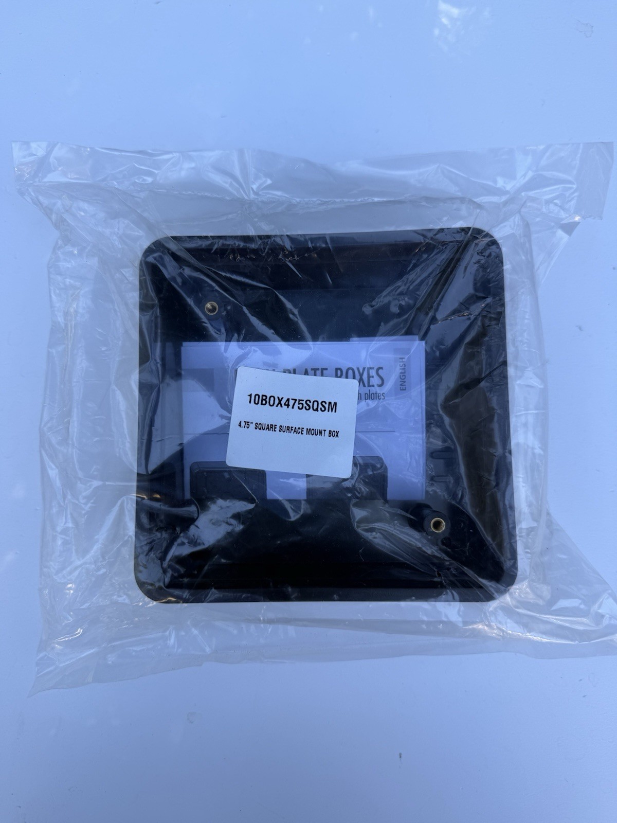 BEA 10BOX475SQSM - 4.75" Plastic Square Surface Mount Box - New