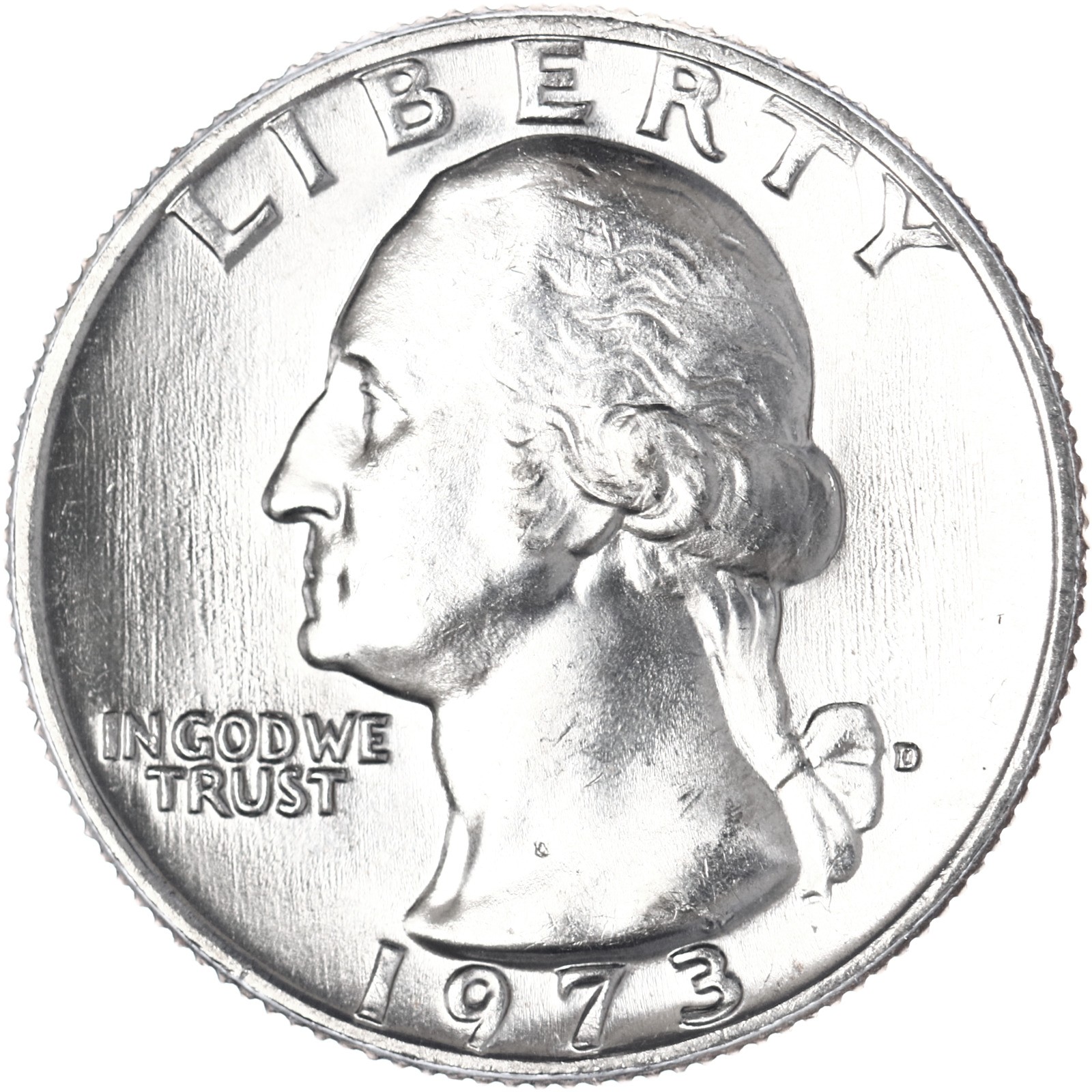 1973 D Washington Quarter Choice BU US Coin See Pics Y483
