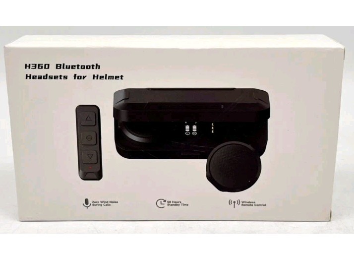 Feya H360 Bluetooth 5.3 Wireless Headsets For Helmet - High Definition - Black