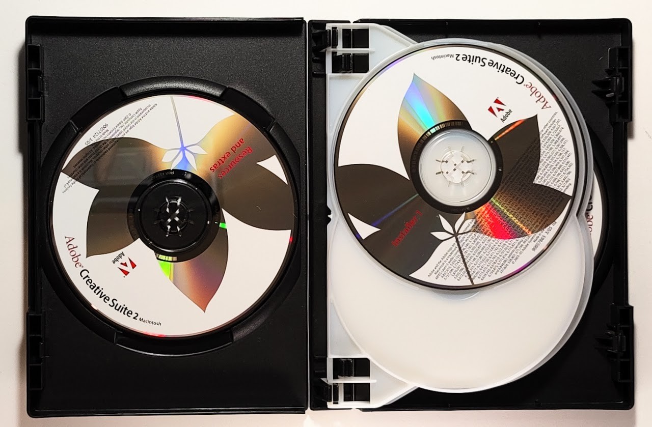 Adobe Creative Suite 2 Premium CS2 Mac DVD Set with Serial Code
