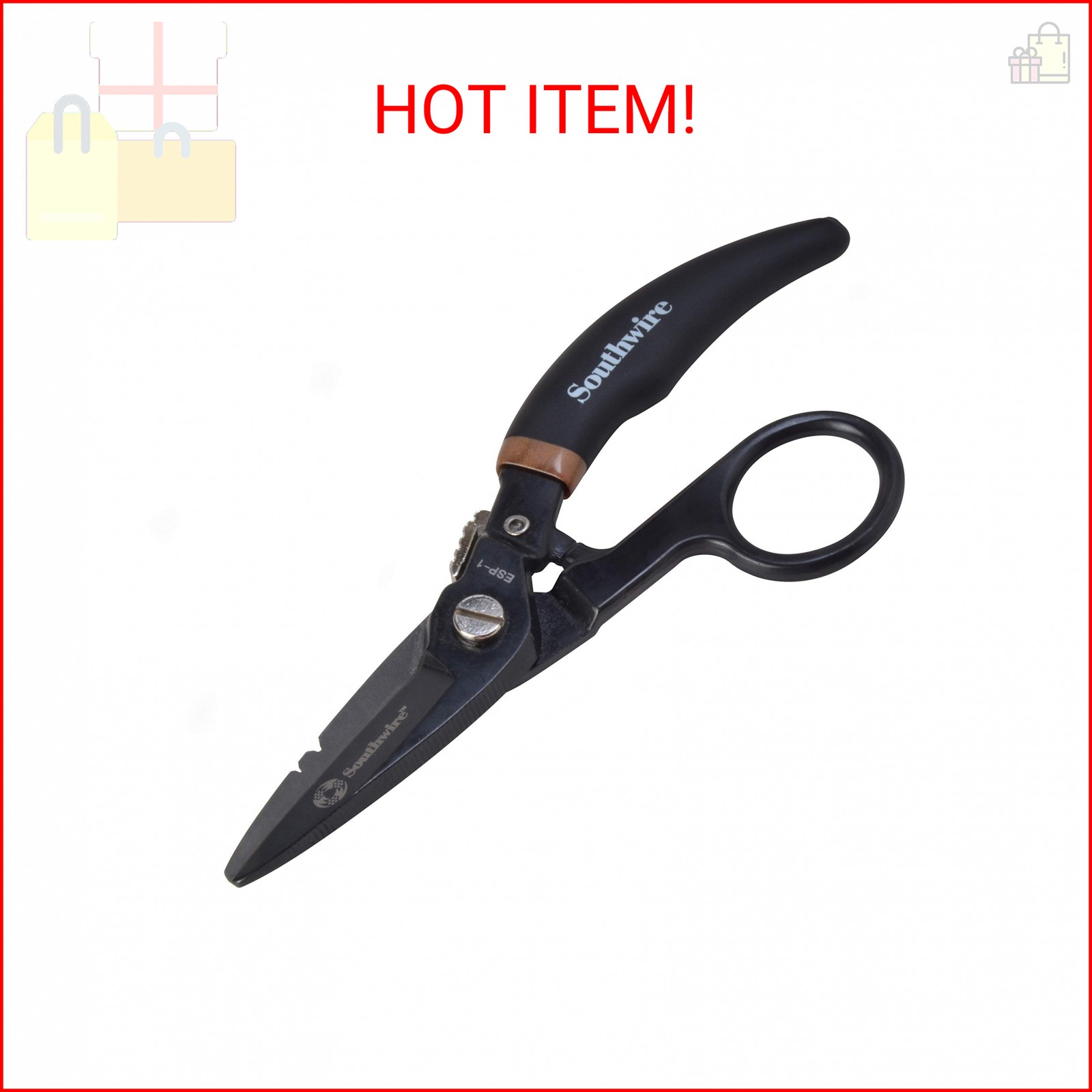 Southwire Pro Datacomm Snips - Engineered for Precision & Control - Spring-Loade