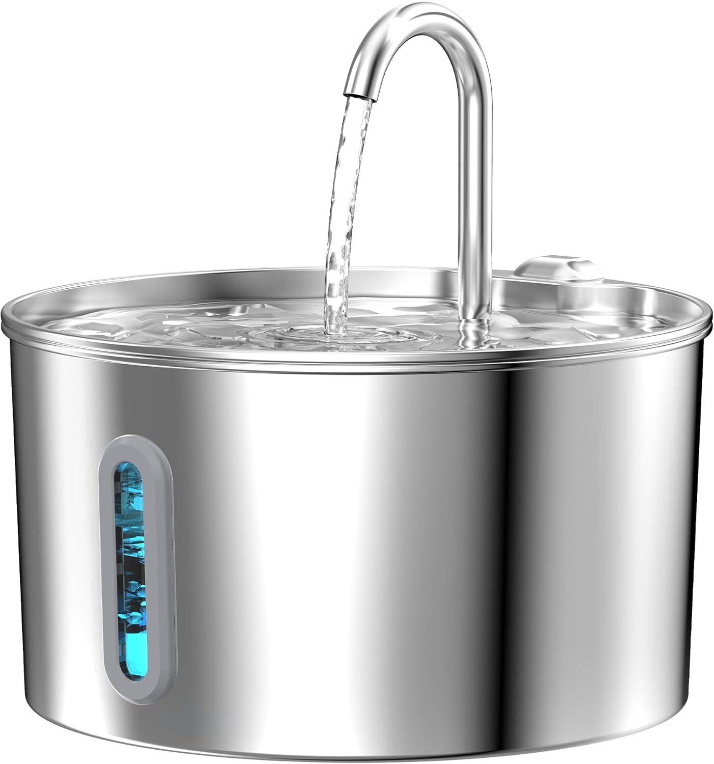 Cat Water Fountain Stainless Steel: 2.2 LCat Fountain for Drinking Automatic Pet
