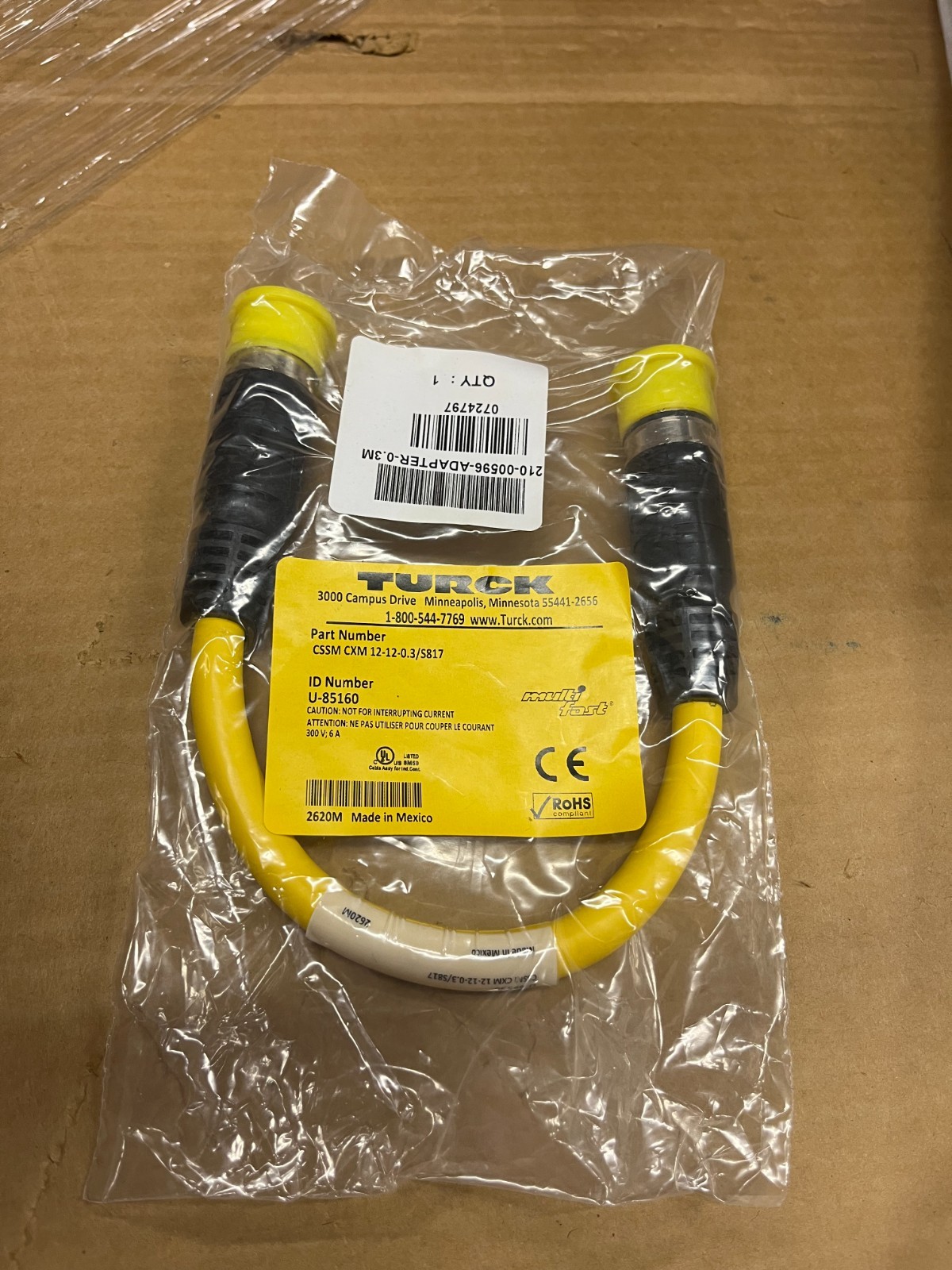TURCK CSSM CXM 12-12-0.3/S817 Turck Multifast Cable - NIP!  U-85160