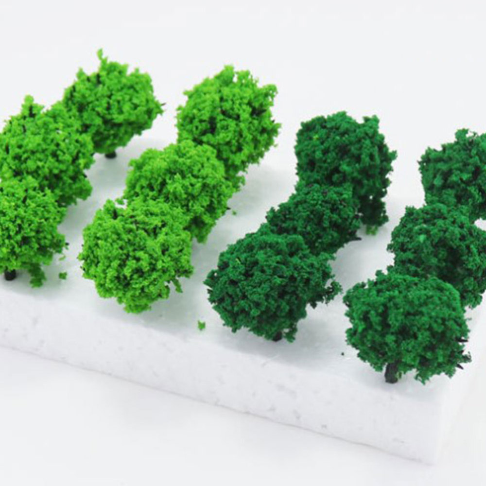 Simulation Bush Cluster Model Vegetation for Train Railway Scenery