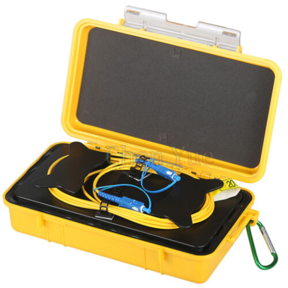 OTDR Launch Cable Box 500M SM SC/UPC Dead Zone Eliminator Rings Fiber Optic