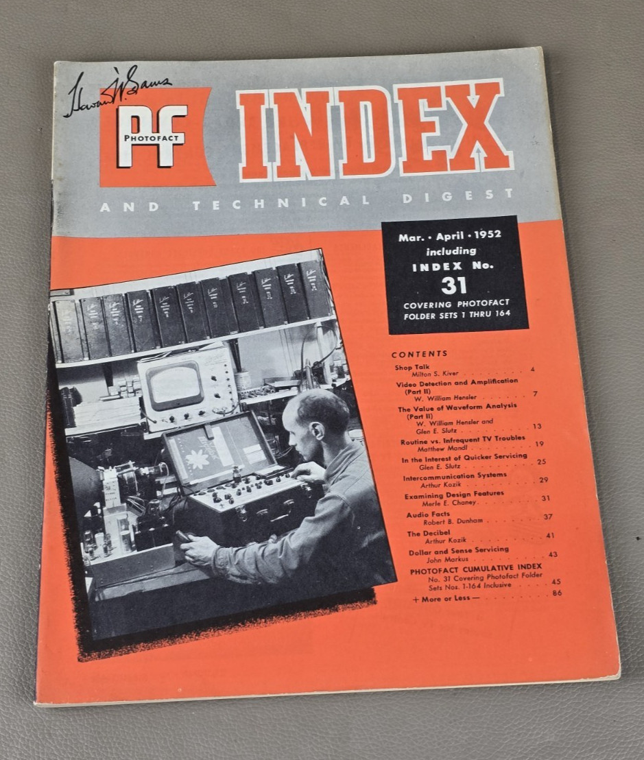 PhotoFact Index March/April 1952 P-394