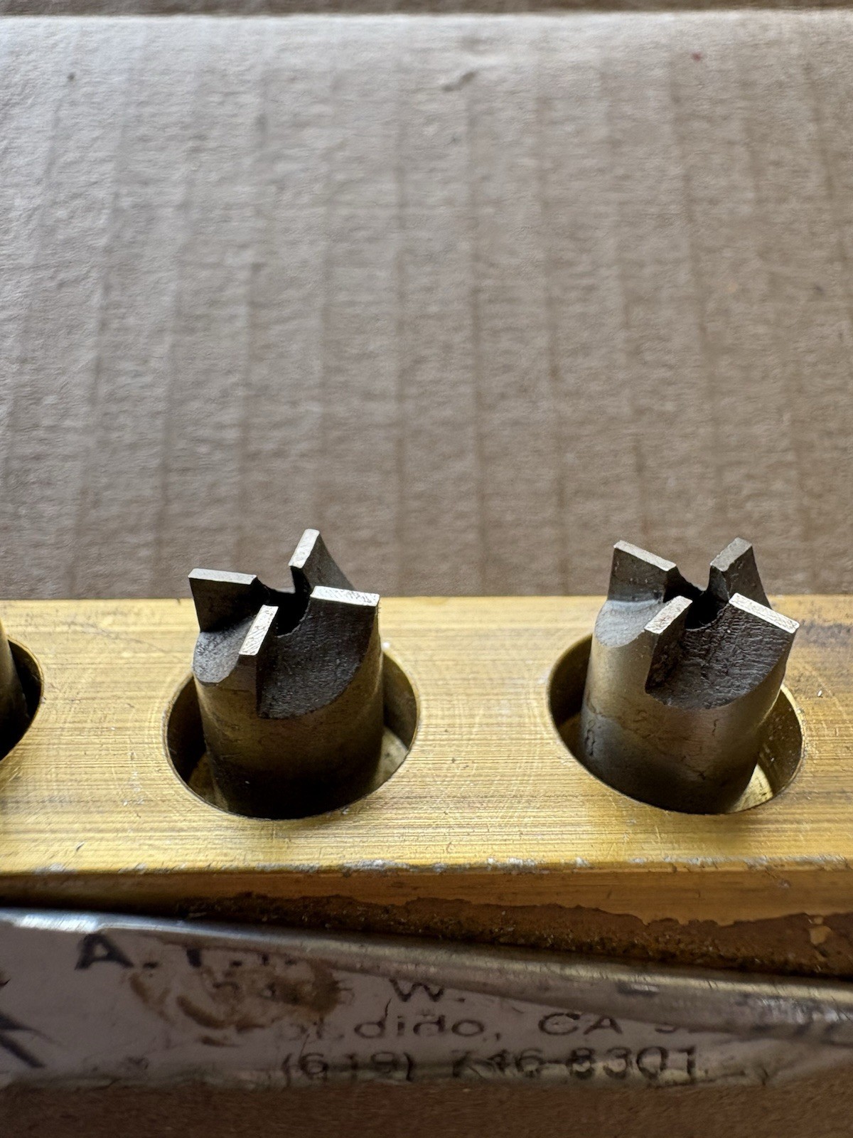 ATI Tool 5pc Aircraft Tool Countersink Bits w/holder US Army Overstock