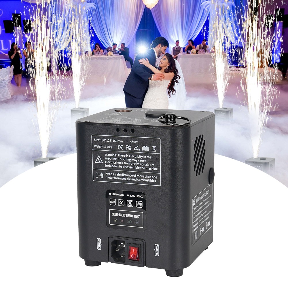 Mini Cold Spark Machine Firework Machine DJ Wedding Stage Effect Remote 1-3M