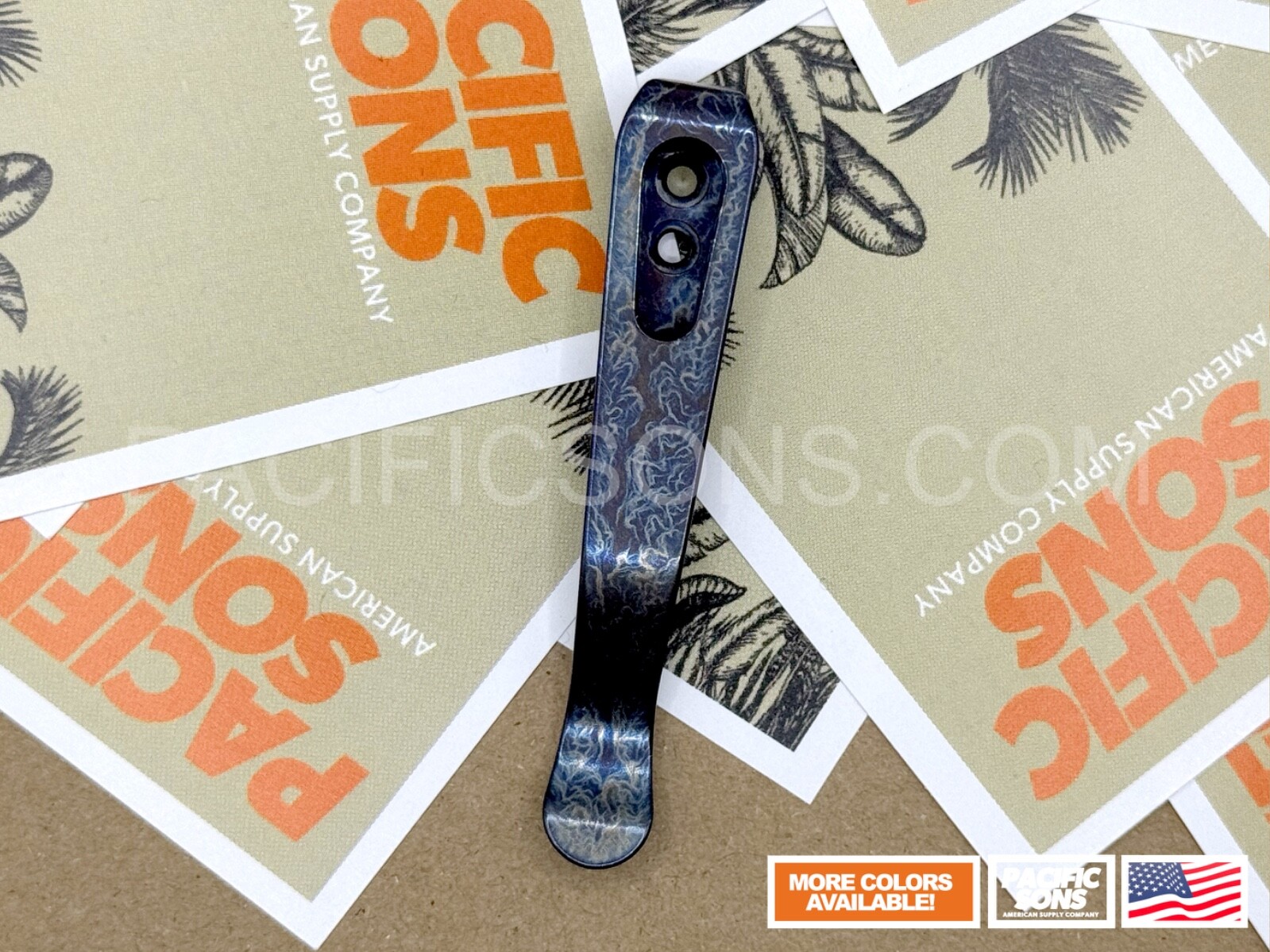 Milled Titanium Deep Carry Pocket Clip for Rick Hinderer XM 18 3.5" - Lightining