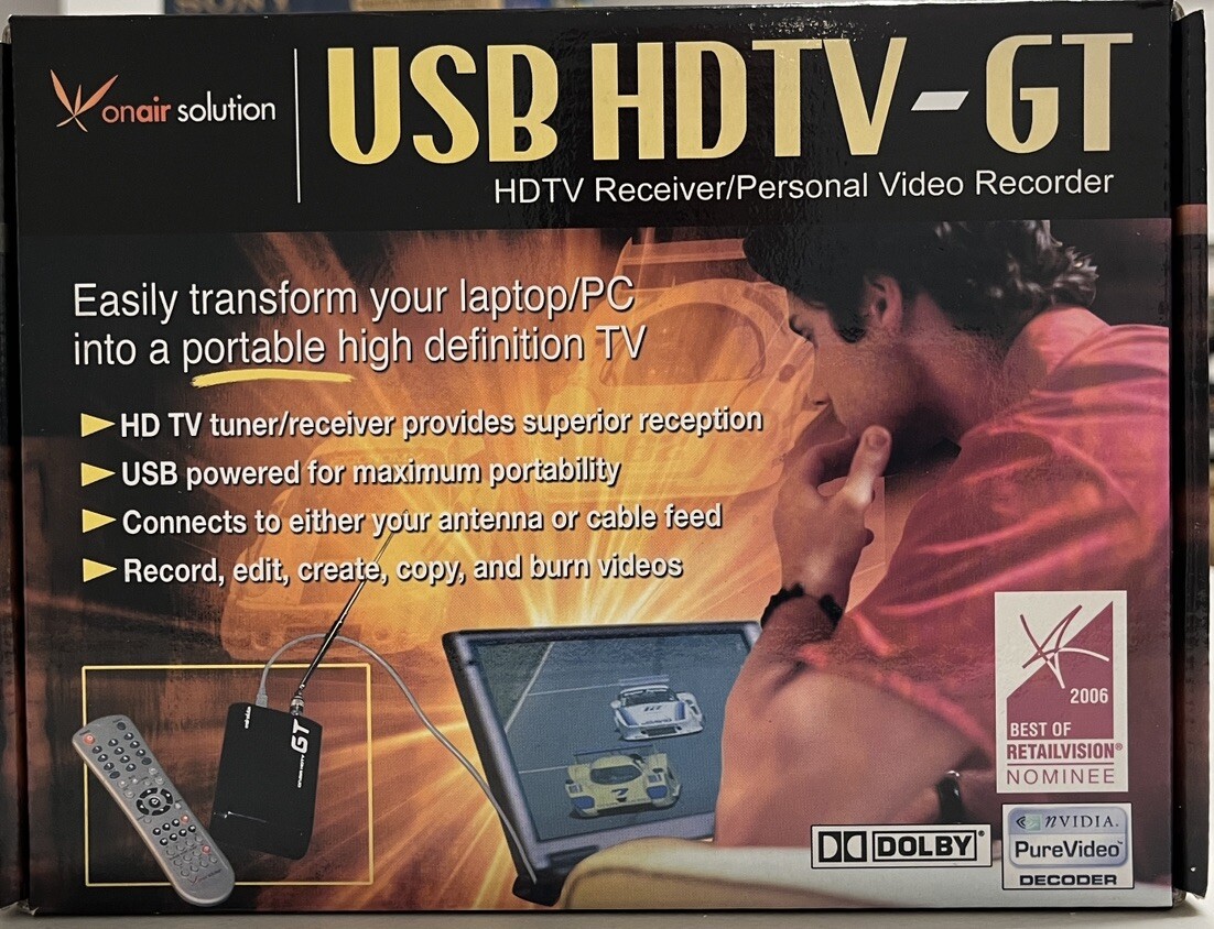 Onair Solution HDTV-GT USB DVR/Digital TV ATSC Tuner For PC
