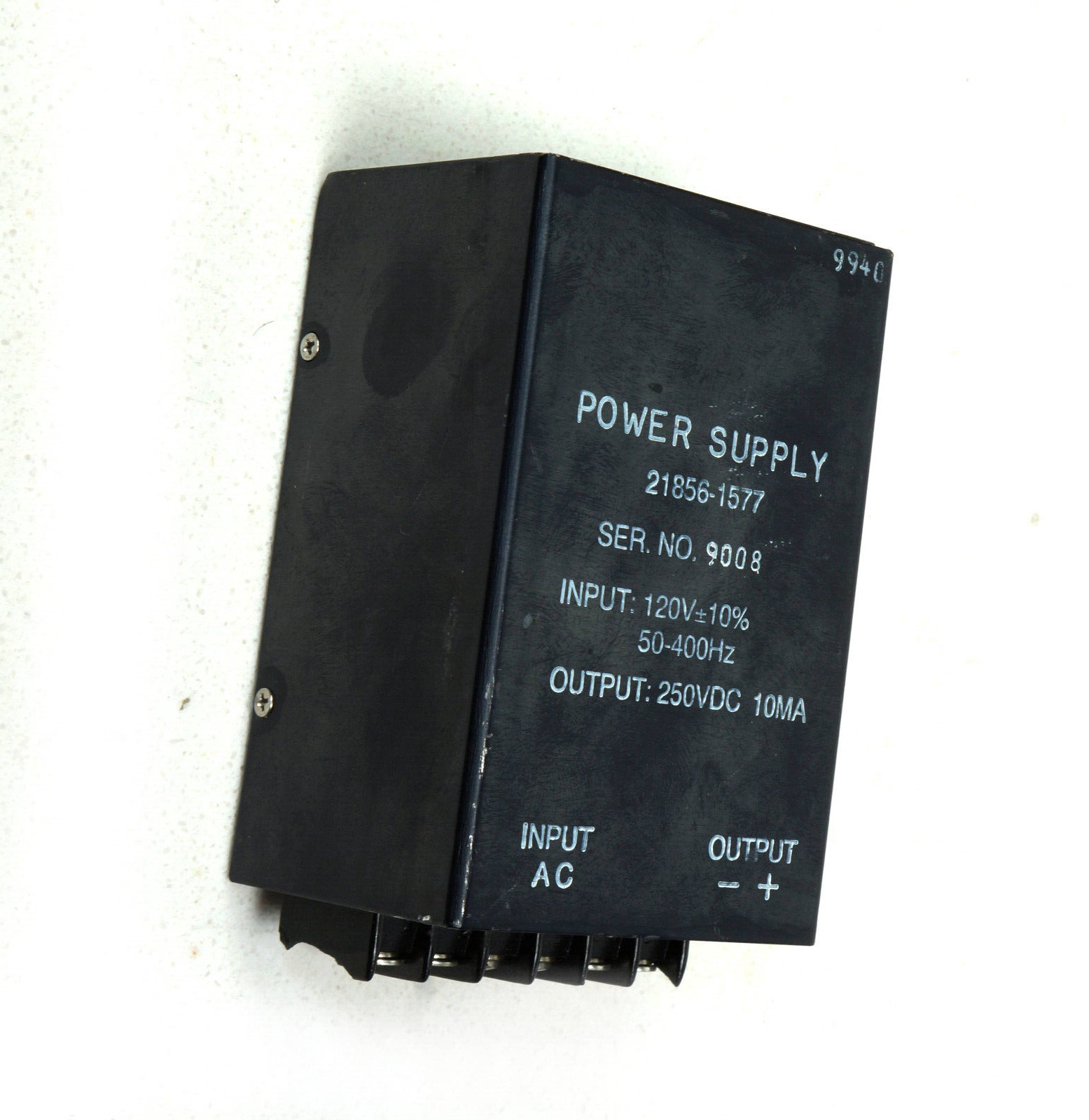 Centroid AC DC Power Supply 21856-1577 250VDC 10mA Input 120 VAC TESTED