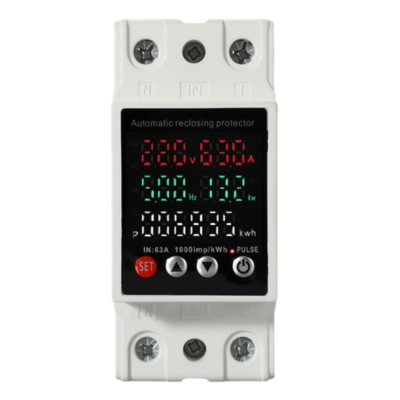 Digital Electricity Meter Over Voltages and Under Voltages Protective Device