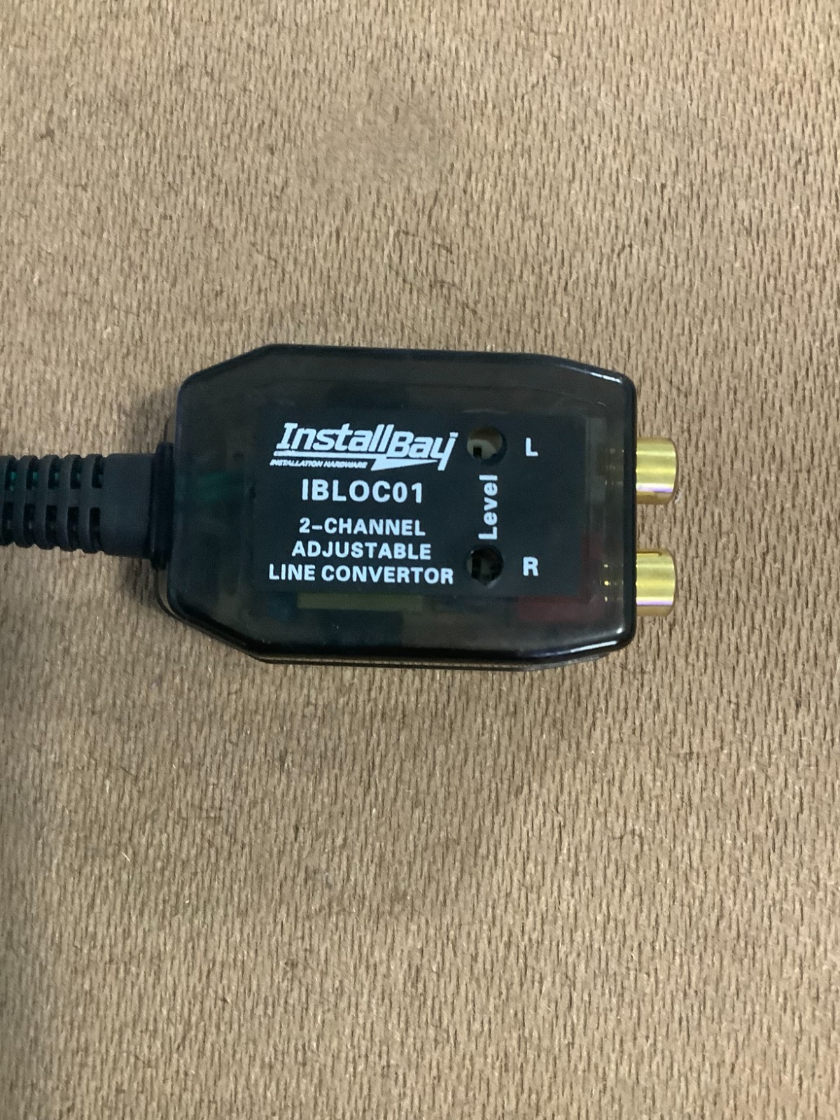 IBLOC01 Install Bay 2 Channel Adjustable Line Level Converter 40 Watt Each