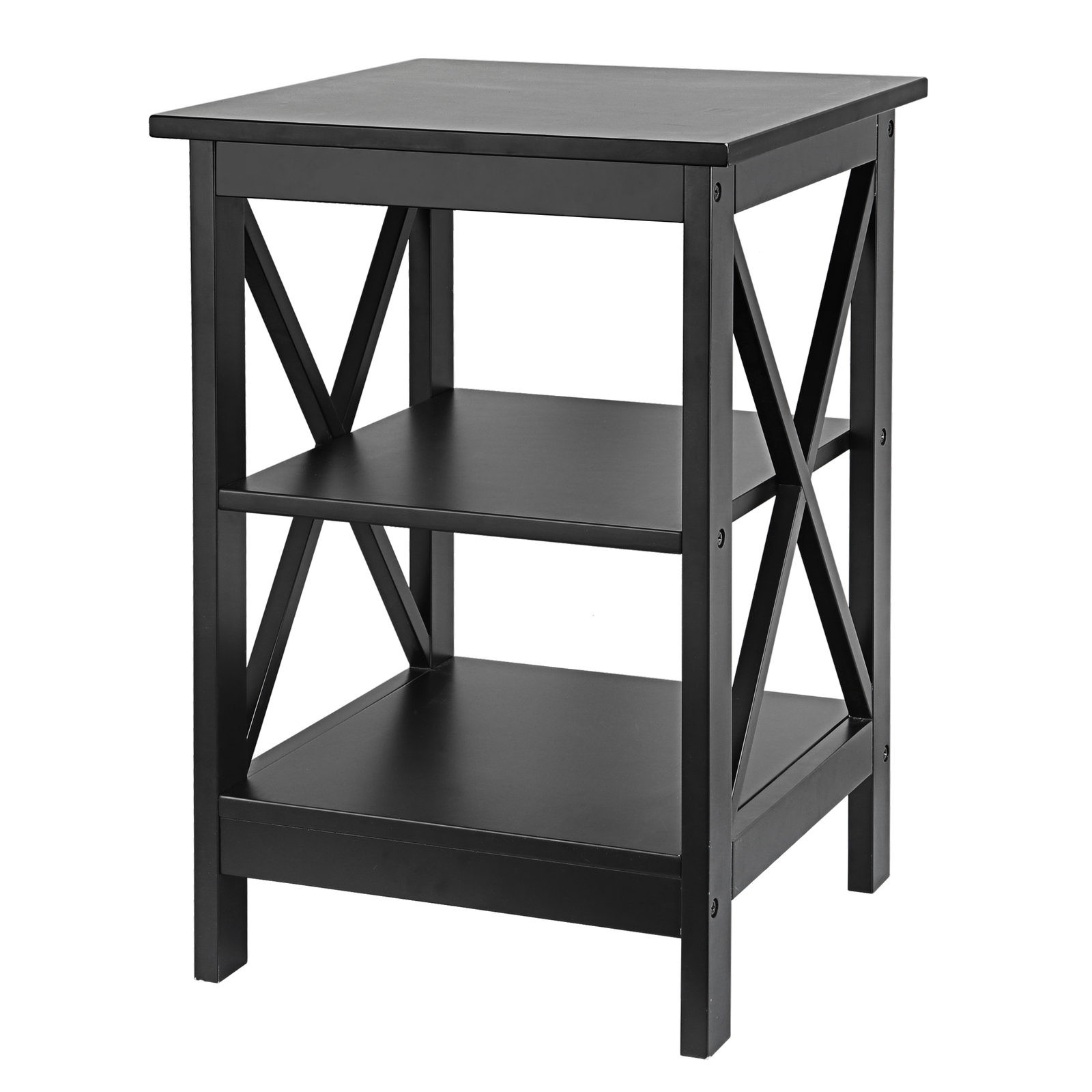 Side End Storage Shelf 24" End Table Sofa X-Design LivingRoom Furniture