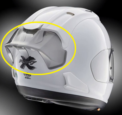 GENUINE Arai DF-X2 Rear Spoiler 10-5127 (Clear)  10-5120 (Tint) VAS Diffuser