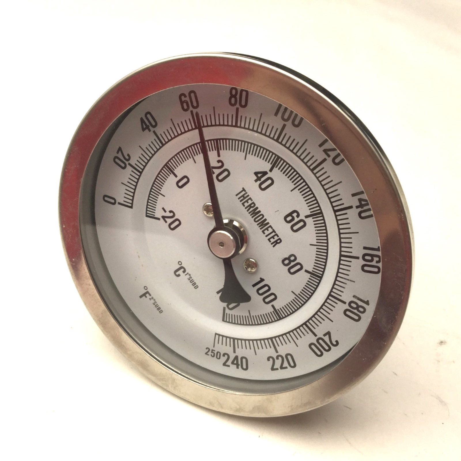 Thermo-Couple Products TCP3957K68 Thermometer 3.25" Dial, 0-250°F, 1/2" NPT