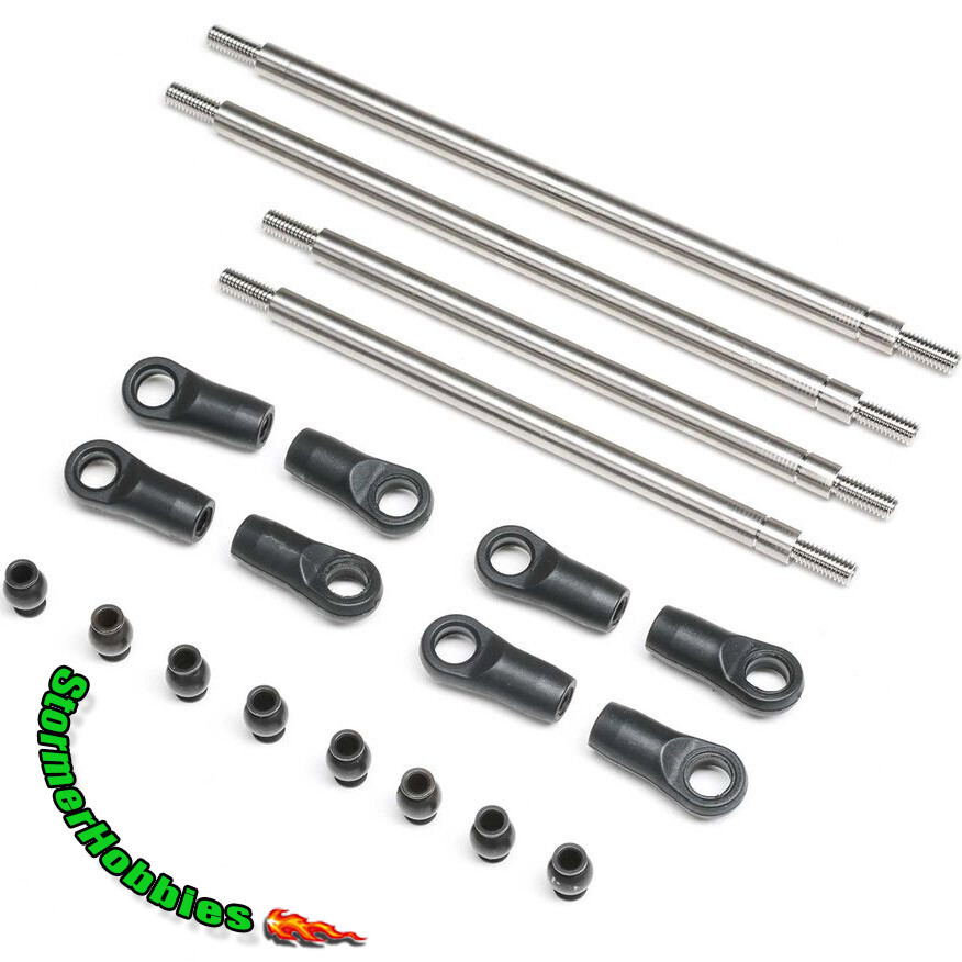Axial Racing Gilamon Titanium Rear Upper/Lower 4WS Links Set: AXP8 AXI-2207
