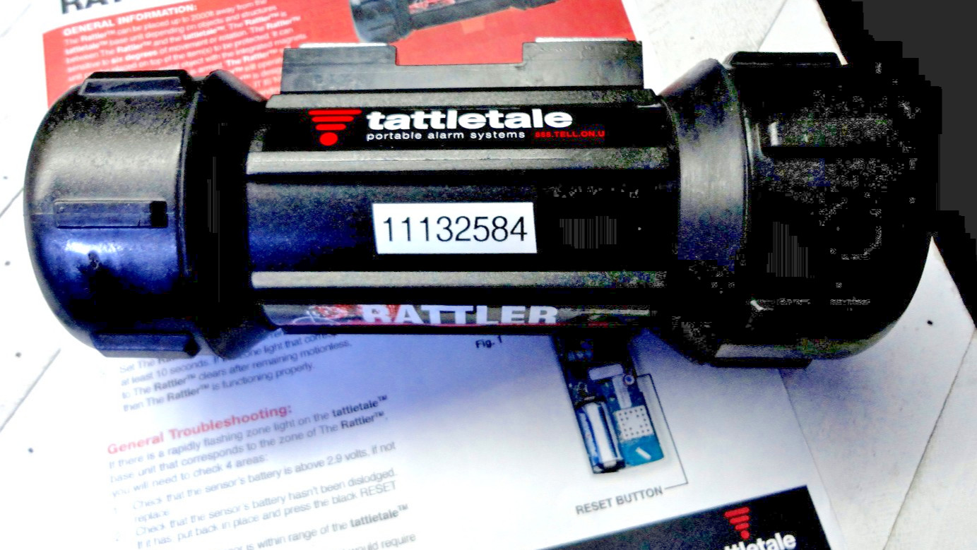 Tattletale Security / The Rattler ™ / Tamper Proof / Easy Set-Up