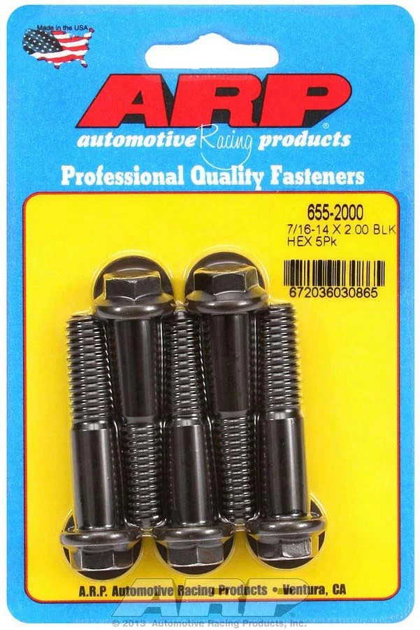 ARP 655-2000 655-2000 Bolt Kit - 6pt. (5) 7/16-14 x 2.000