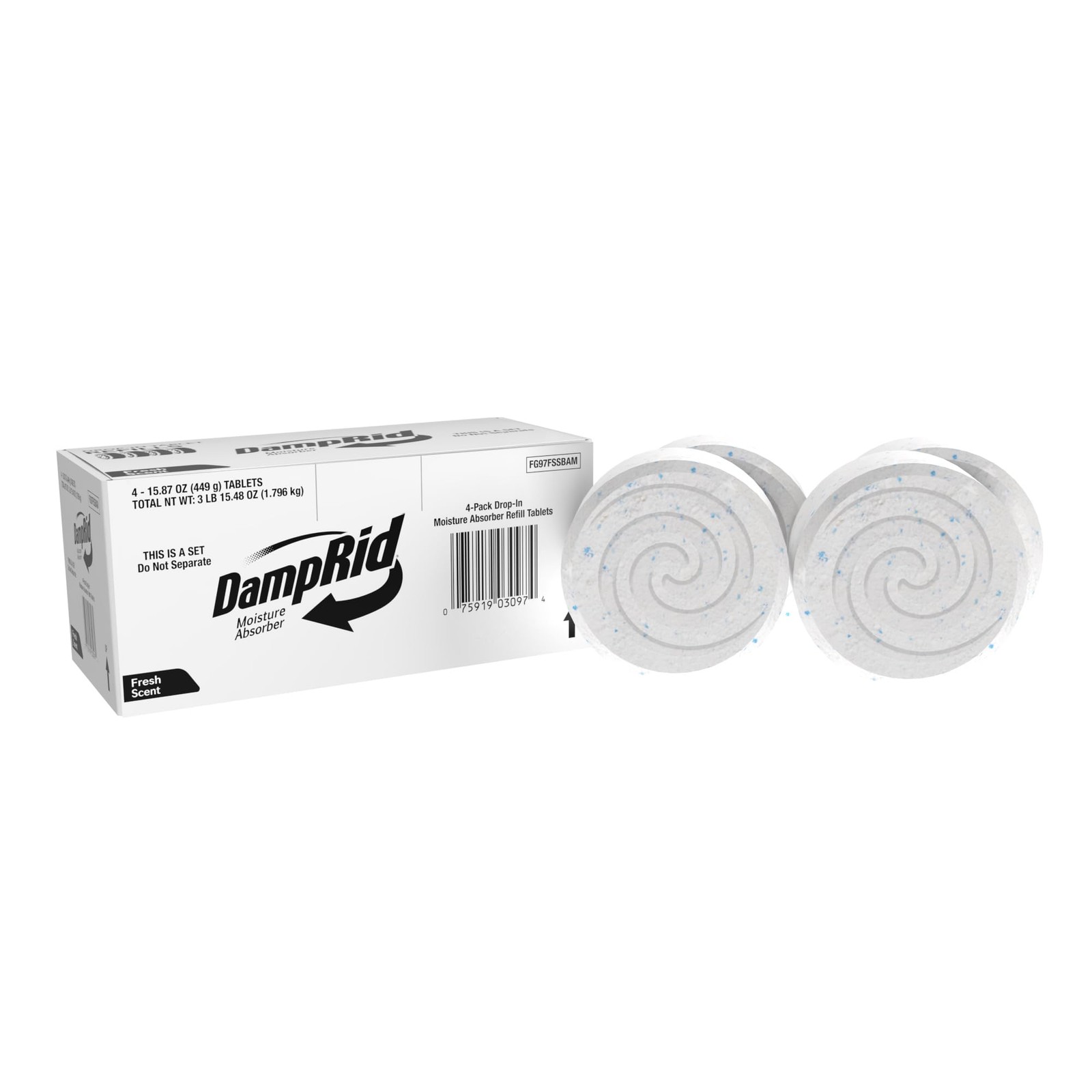 DampRid Moisture Absorber Drop-In Tablet New & Improved, & Improved