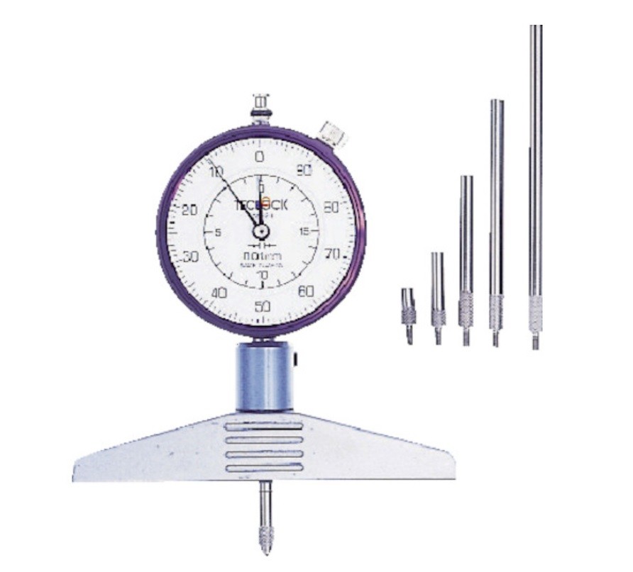 TECLOCK STANDARD DEPTH GAUGE WITH ROD SET (0～230mm) DM-224 MADE IN JAPAN