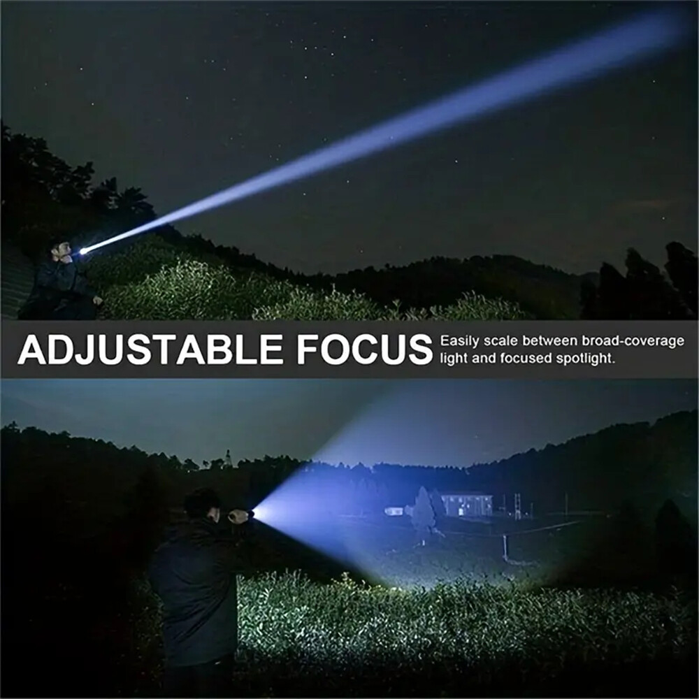 Super Bright 1200000 LM LED Tactical Flashlight Rechargeable Torch Work Light