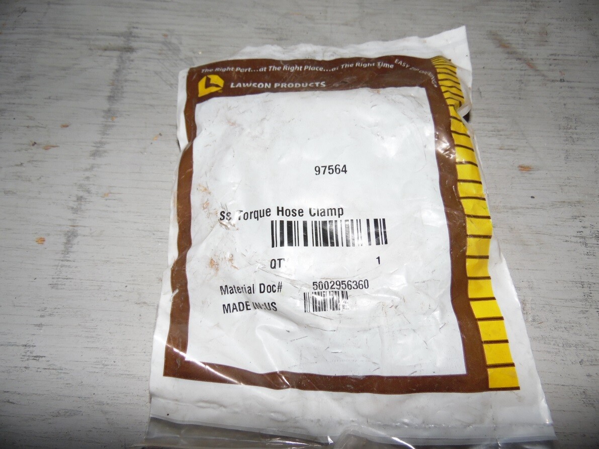 New Lawson 97564 Torque Hose Clamp 2-1/4 to 3-1/8