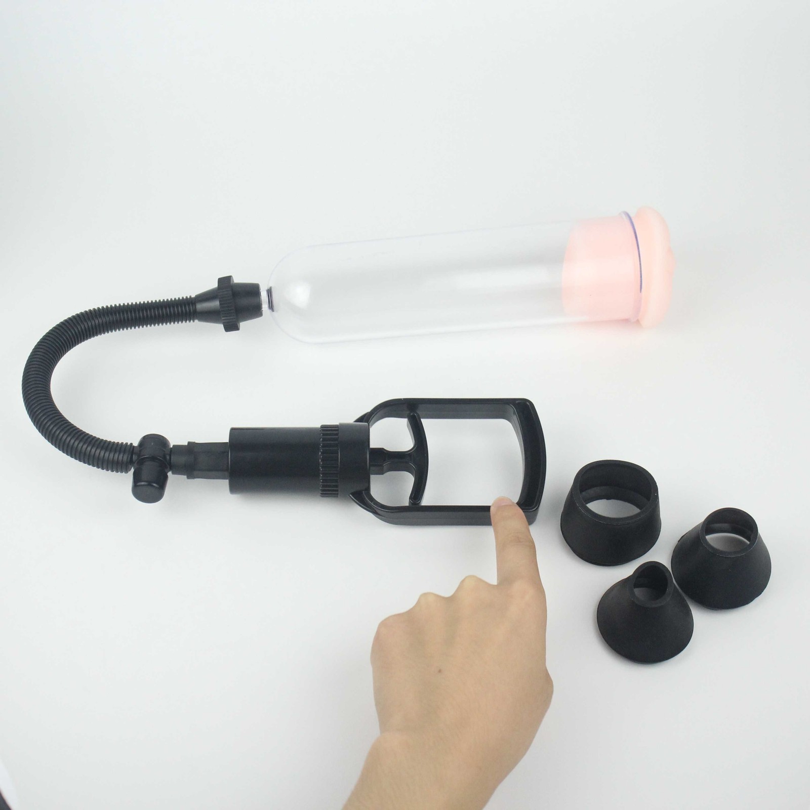 3 Rings 1 Soft Sleeve Vacuum Penis Pump Extend Enhancement Enlargement For Male