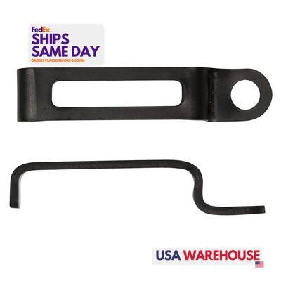 Wehrs Machine WM15, 2 Pack Black Aluminum Spark Plug Wire Keepers Pair Performan