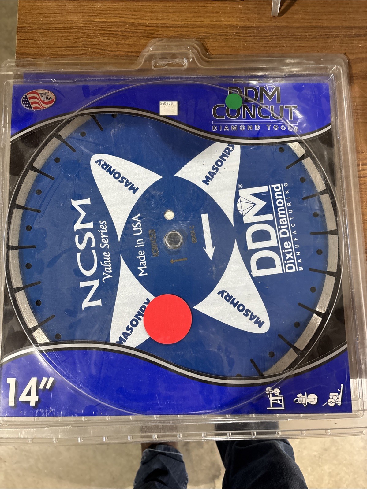 DDM Concut 14” Diamond Tools   NCSM1412520. Masonry