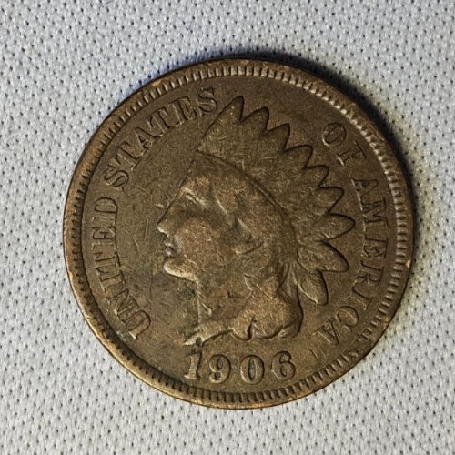 1906 Indian Head One Cent Penny #AB652