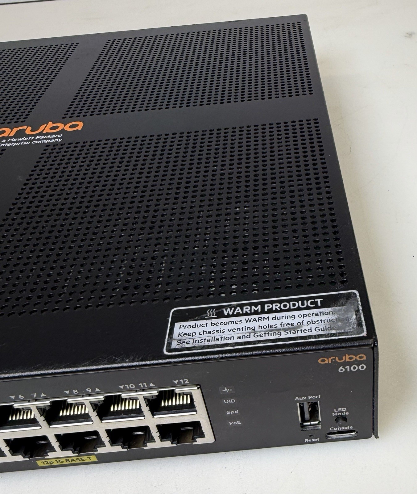 HPE Aruba Networking CX 6100 managed switch, model JL679A