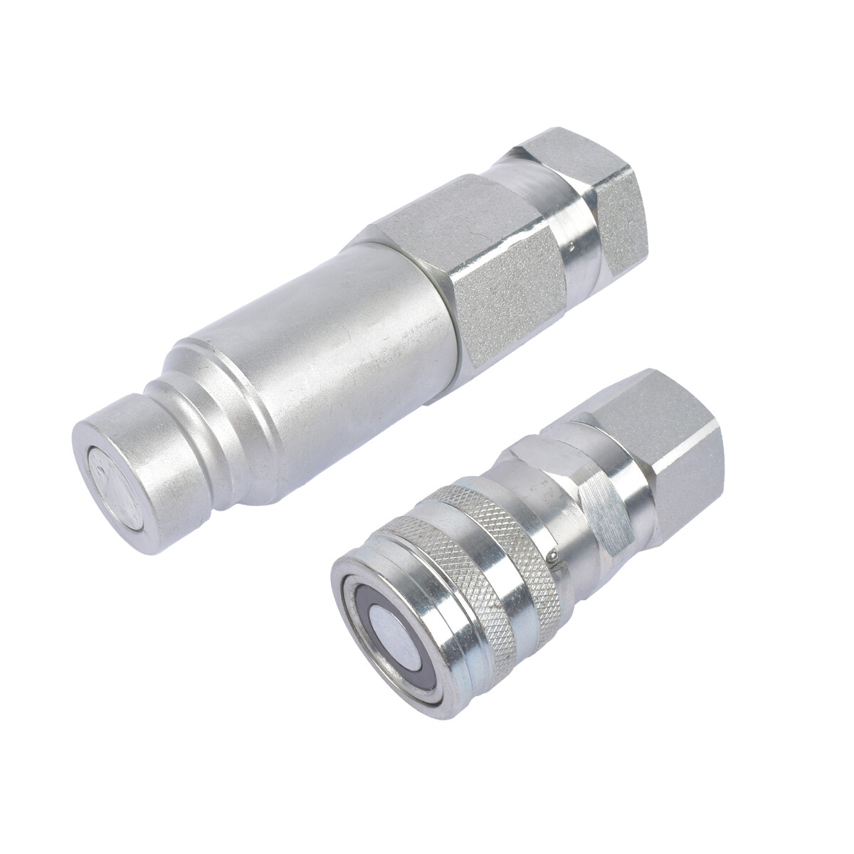 Male & Female Flat Face Coupler for Bobcat Backhoe Loader Excavator 7246790EF