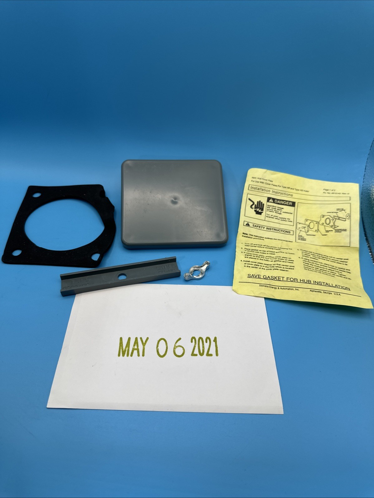 Siemens 4810142 Rev D Hub Cover Plate  FOR TYPE HR AND HS HUBS NEW