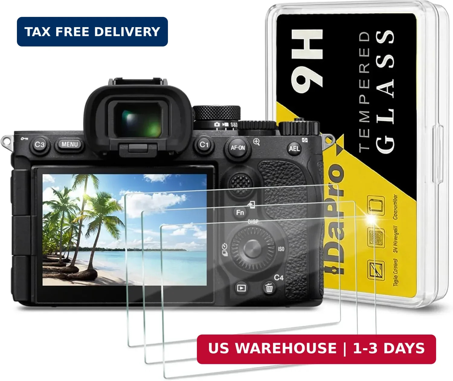 iDaPro A7R VI/A7R V/A7V Screen Protector for Sony Alpha A7RVI/A7 V/A7RV A7R6/A7R